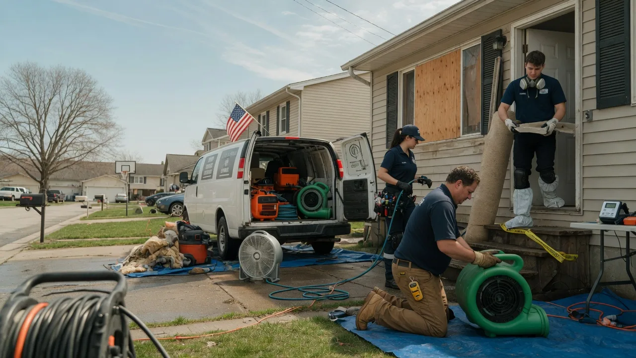 Water Damage Restoration in Taylorville, IL near me
